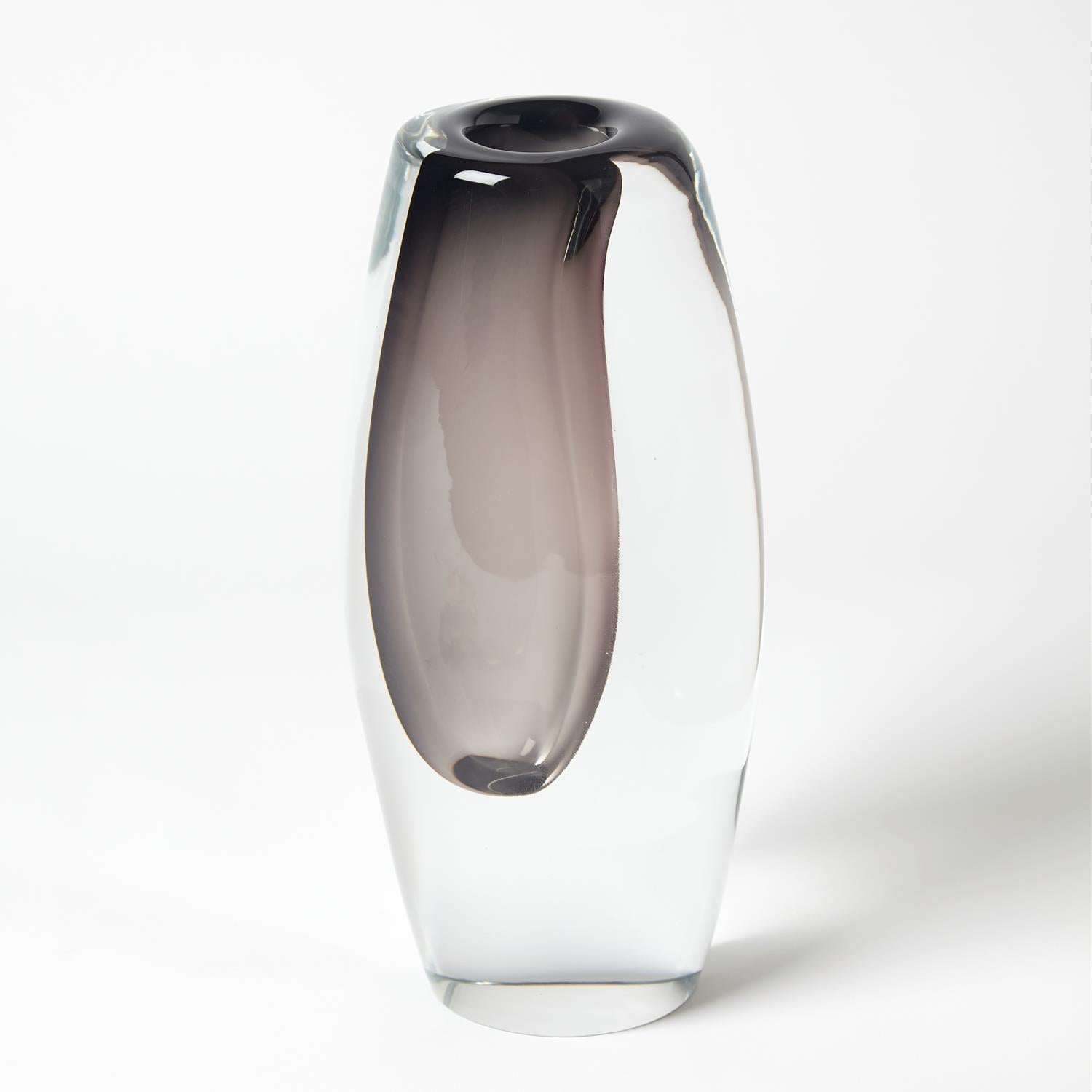 Offset Vase-Global Views-GVSA-6.60441-VasesLarge-Grey-6-France and Son