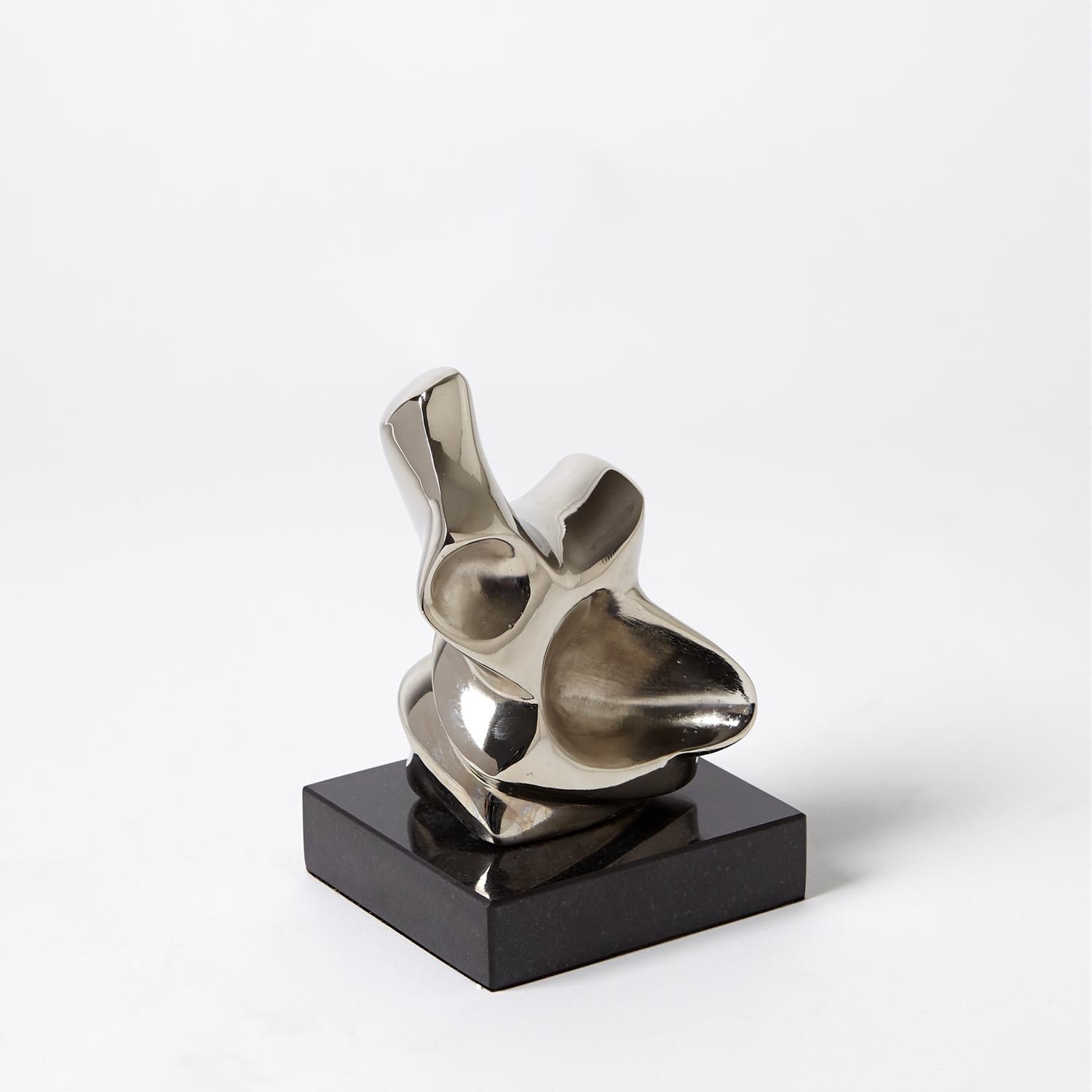 Abstract Figural Sculpture-Global Views-GVSA-8.82516-Decorative ObjectsSmall-Nickel-2-France and Son