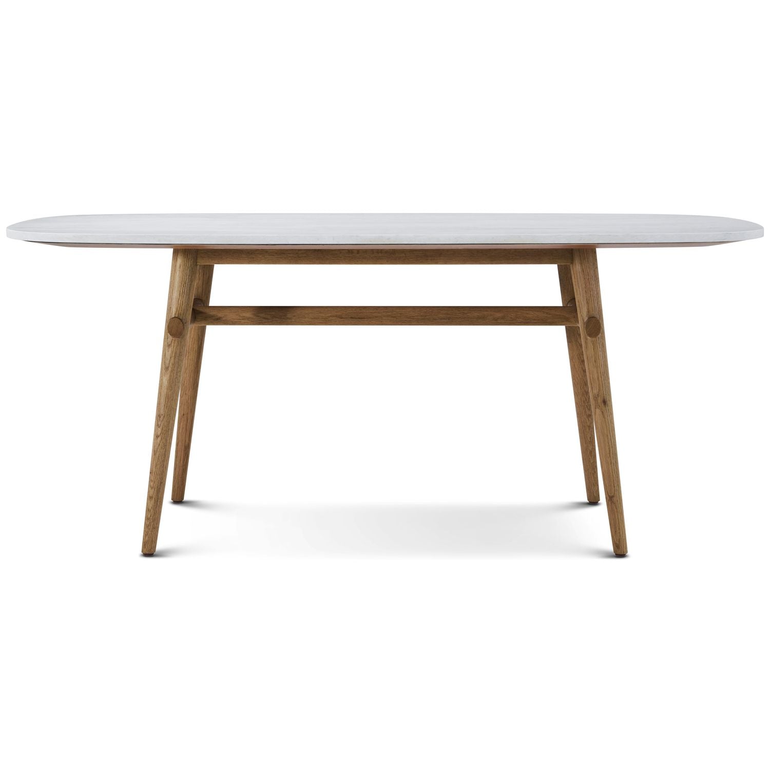 Madrid Quartz Oval Dining Table - Demi / Natural