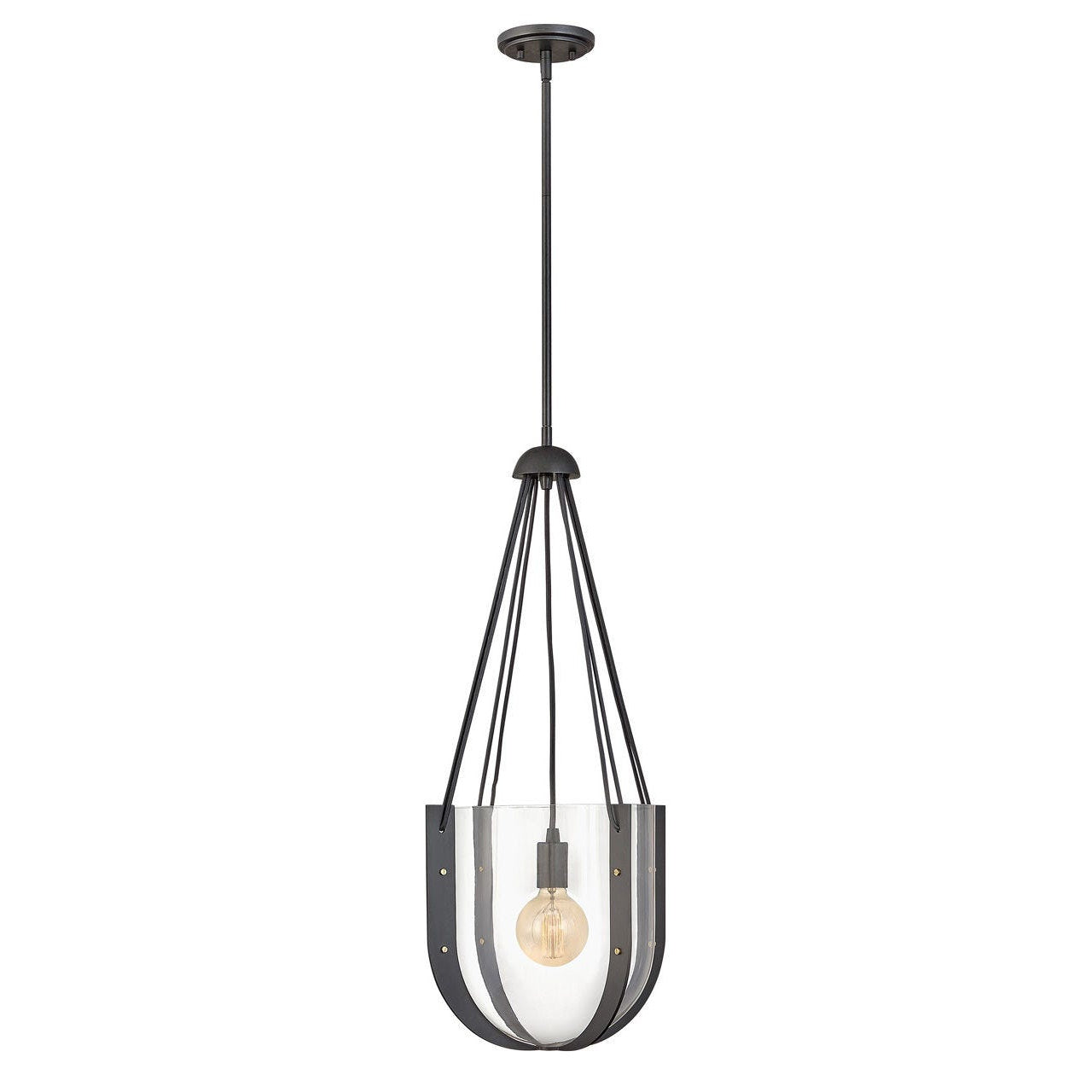 Vaso Medium Pendant-Hinkley Lighting-HINKLEY-33204BGR-PendantsBrushed Graphite-1-France and Son