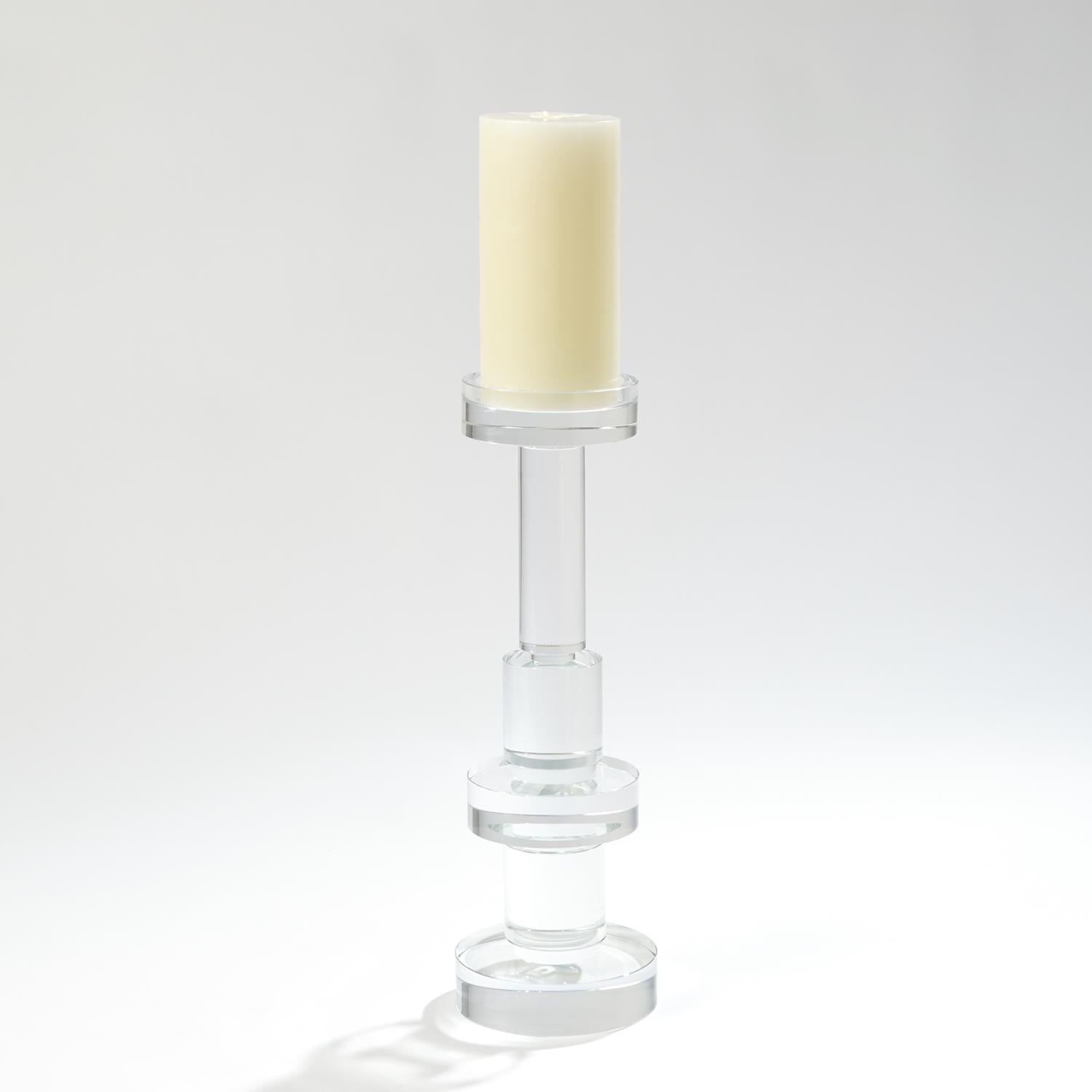 Brilliant Round Pillar Holder-Global Views-GVSA-8.82529-Candle HoldersLarge-4-France and Son