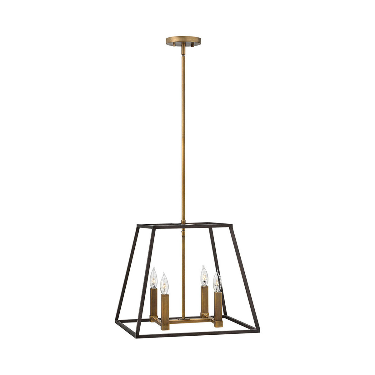 Fulton Pendant Ceiling Light-Hinkley Lighting-HINKLEY-3334BZ-PendantsBronze-Candelabra-4 Light Mini-8-France and Son