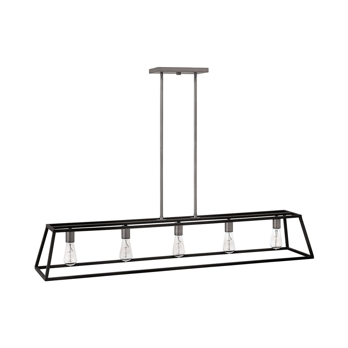 Fulton Pendant Ceiling Light-Hinkley Lighting-HINKLEY-3335DZ-PendantsAged Zinc-MED-5 Light-11-France and Son