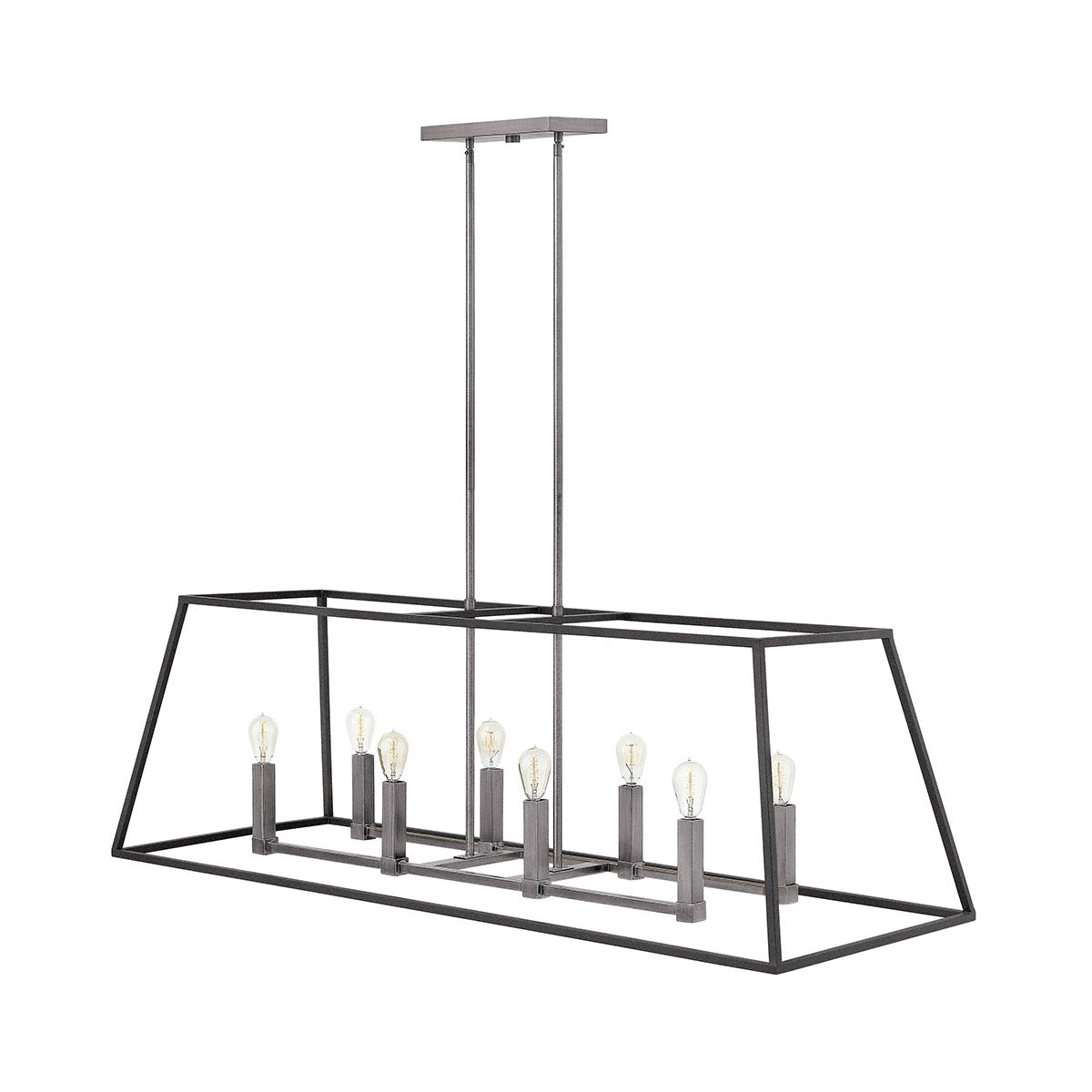 Fulton Pendant Ceiling Light-Hinkley Lighting-HINKLEY-3338DZ-PendantsAged Zinc-Candelabra-8 Light-15-France and Son