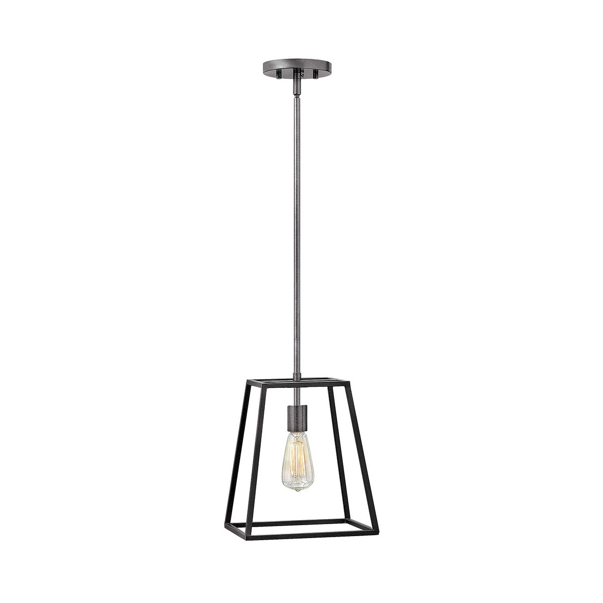 Fulton Pendant Ceiling Light-Hinkley Lighting-HINKLEY-3351DZ-PendantsAged Zinc-MED-1 Light-5-France and Son