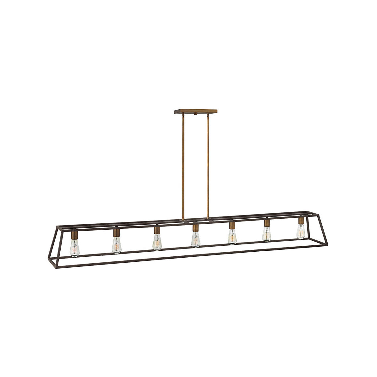 Fulton Pendant Ceiling Light-Hinkley Lighting-HINKLEY-3355BZ-PendantsBronze-MED-7 Light-14-France and Son