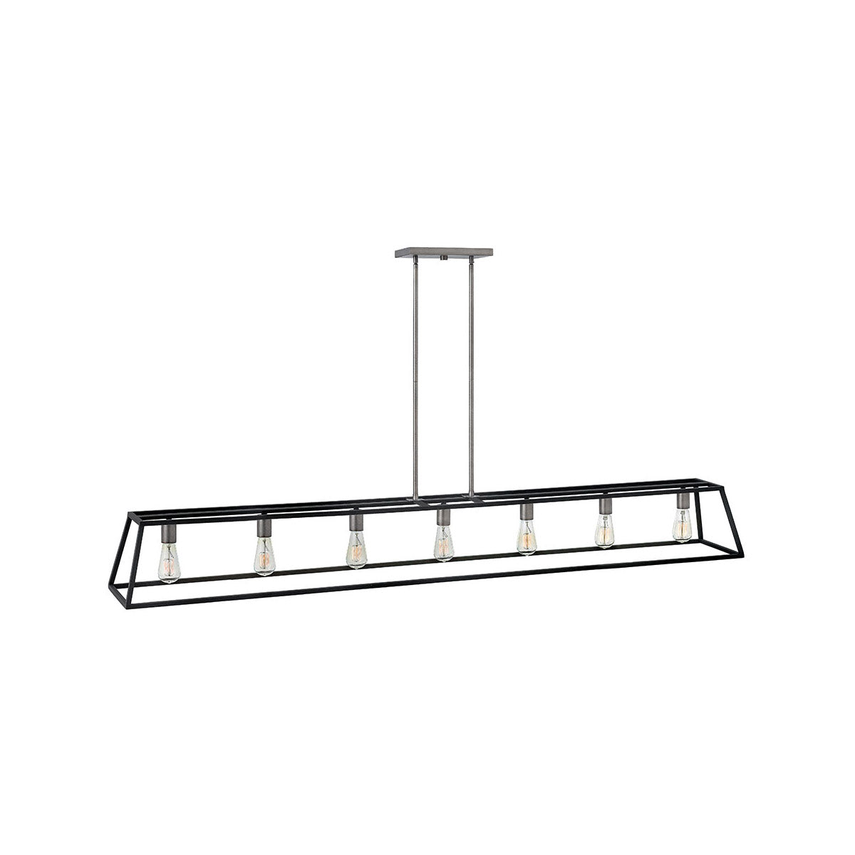 Fulton Pendant Ceiling Light-Hinkley Lighting-HINKLEY-3355DZ-PendantsAged Zinc-MED-7 Light-13-France and Son