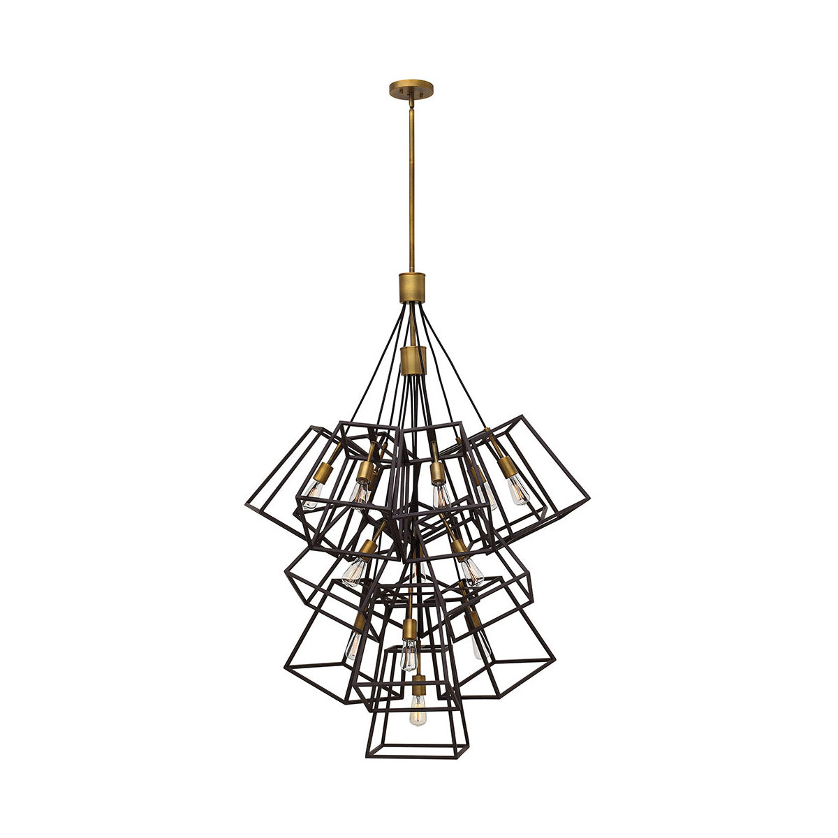 Foyer Fulton Chandelier-Hinkley Lighting-HINKLEY-3358BZ-ChandeliersBronze-13 Light-5-France and Son