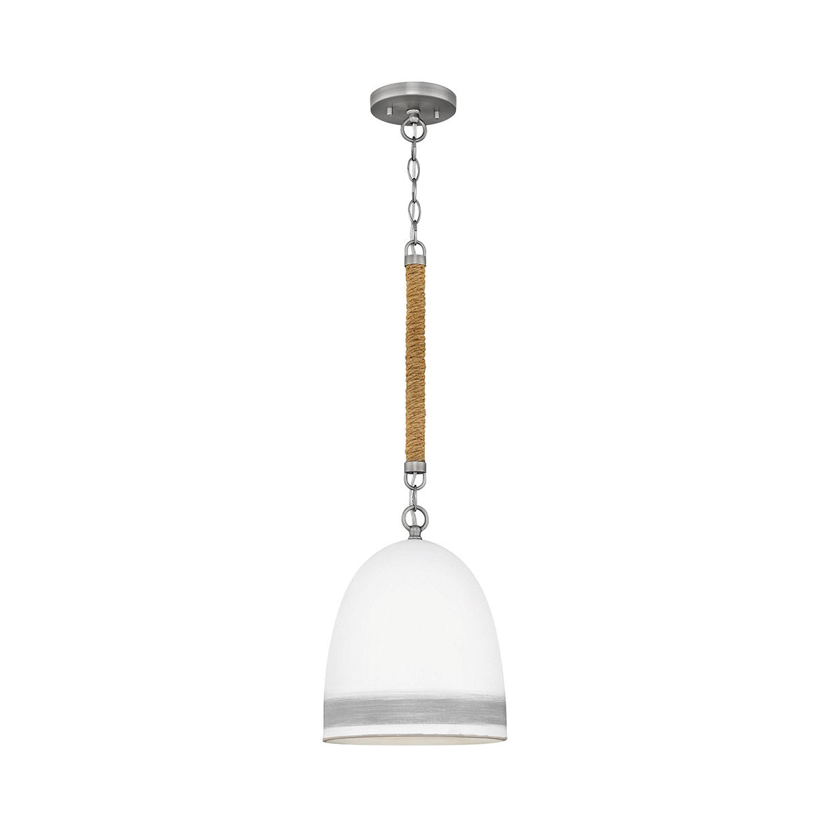 Nash Pendant Ceiling Light-Hinkley Lighting-HINKLEY-3364AN-GR-PendantsAntique Nickel with Grey Stripe-7-France and Son