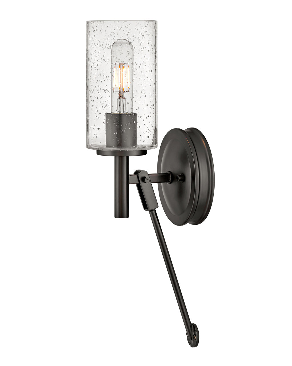 Collier - Single Light Sconce-Hinkley Lighting-HINKLEY-3380BX-Wall SconcesBlack Oxide-2-France and Son