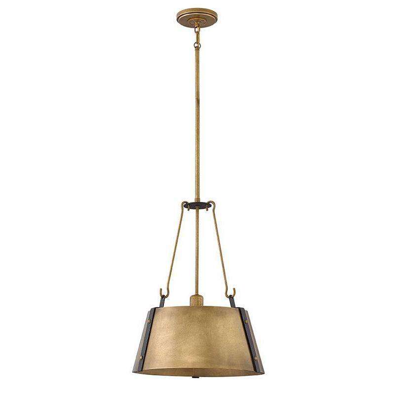 Cartwright Chandelier - Medium Drum Pendant-Hinkley Lighting-HINKLEY-3394RS-ChandeliersBrass-3-France and Son