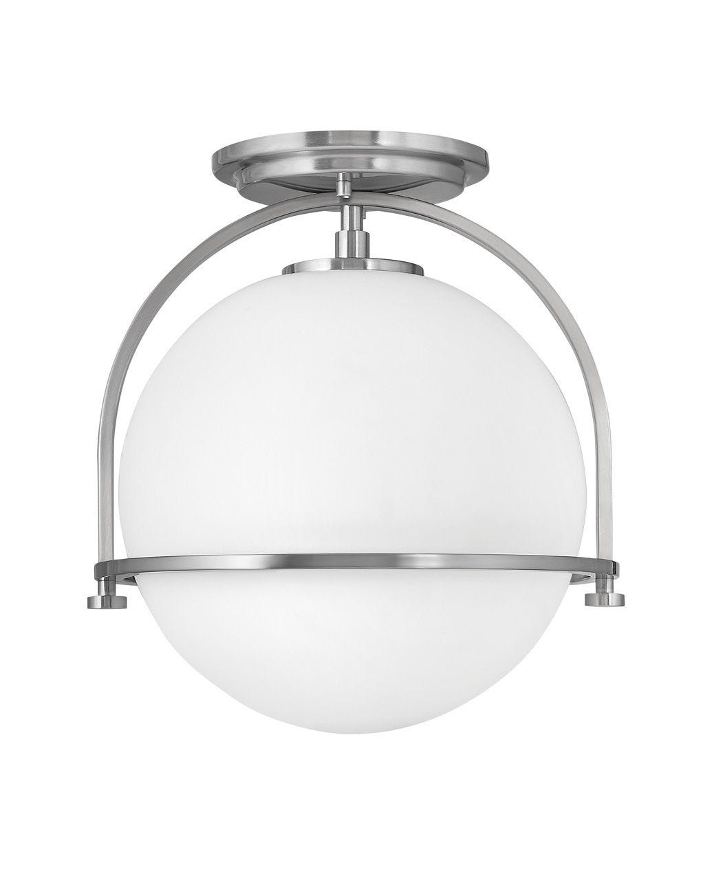 Somerset Small Semi - Flush Mount-Hinkley Lighting-HINKLEY-3403BN-Flush MountsNickel-3-France and Son