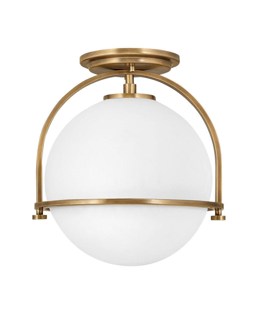 Somerset Small Semi - Flush Mount-Hinkley Lighting-HINKLEY-3403HB-Flush MountsBrass-4-France and Son