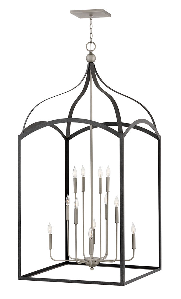 Extra Large Three Tier Open Frame-Hinkley Lighting-HINKLEY-3419DZ-ChandeliersNickel Accents-2-France and Son