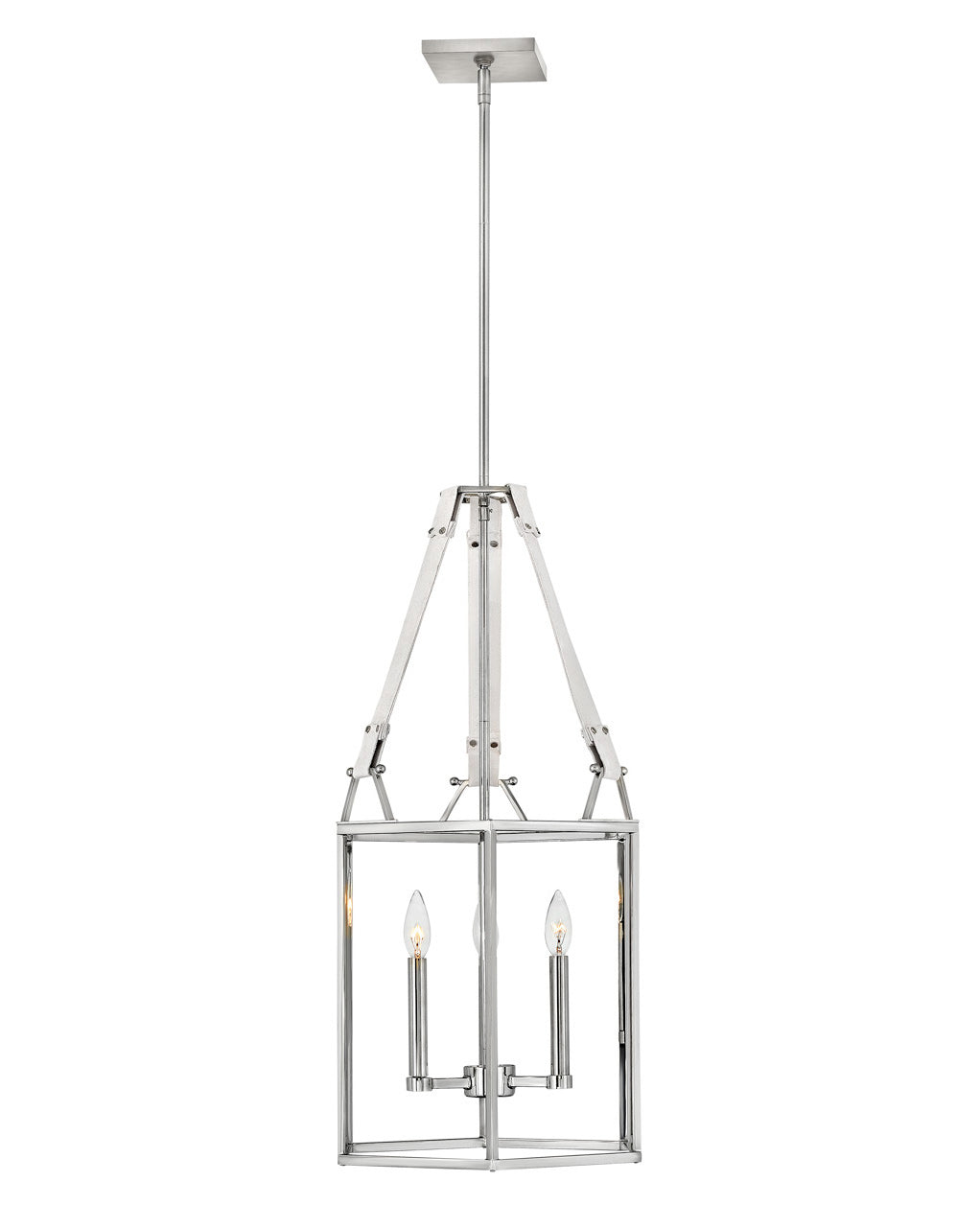 Chandelier Monroe - Small Open Frame-Hinkley Lighting-HINKLEY-34204PNI-ChandeliersPolished Nickel-2-France and Son