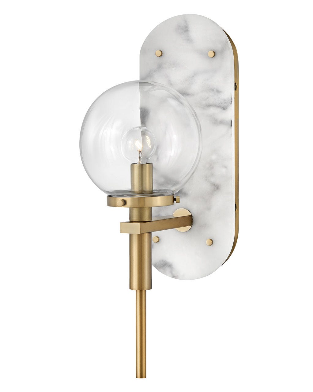 Gilda Single Light Sconce-Hinkley Lighting-HINKLEY-34590HB-Outdoor Wall SconcesBrass-4-France and Son