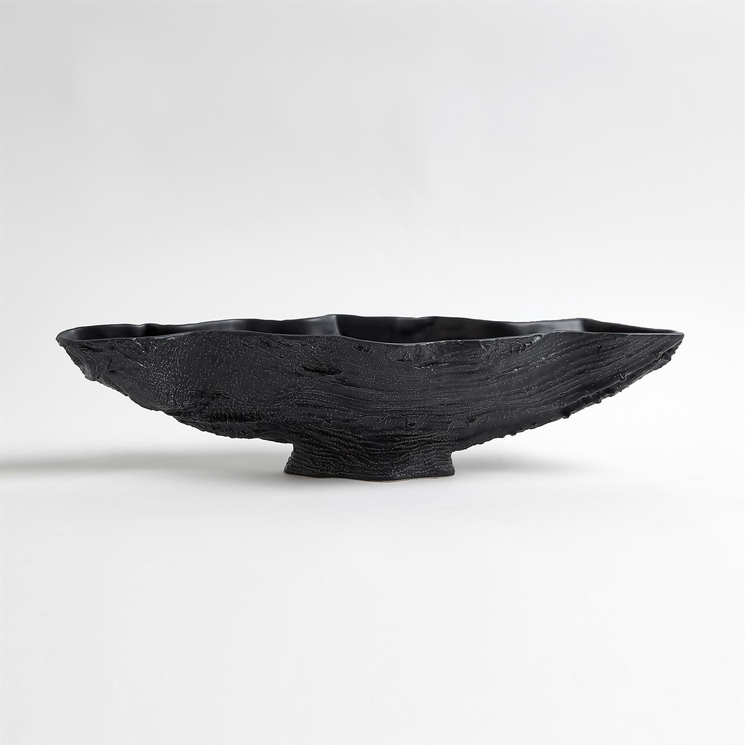 Serpentine Lime Bowl-Global Views-GVSA-JG7.10007-DecorMatte Black-3-France and Son