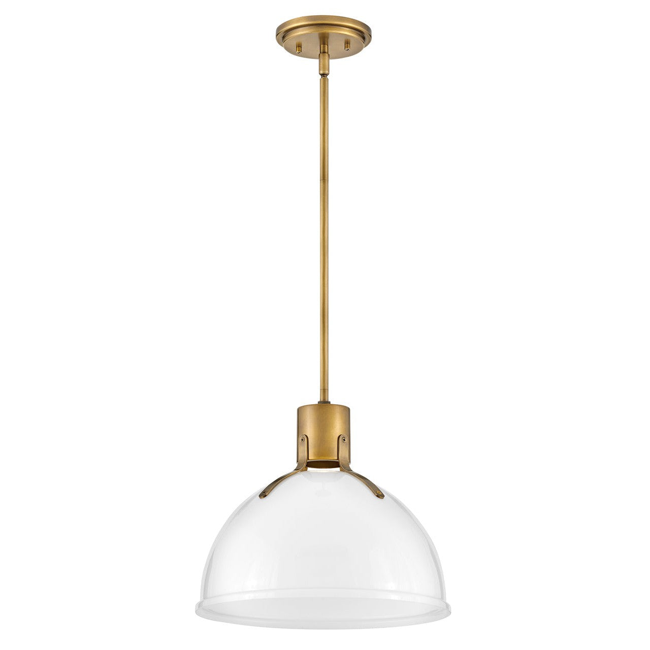 Pendant Argo - Small-Hinkley Lighting-HINKLEY-3487HB-CO-PendantsHeritage Brass with Cased Opal Glass-1-France and Son