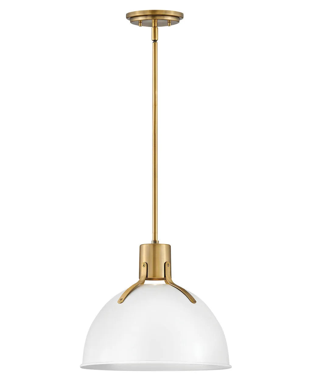 Pendant Argo - Small-Hinkley Lighting-HINKLEY-3487PT-PendantsPolished White with Lacquered Brass accents-3-France and Son