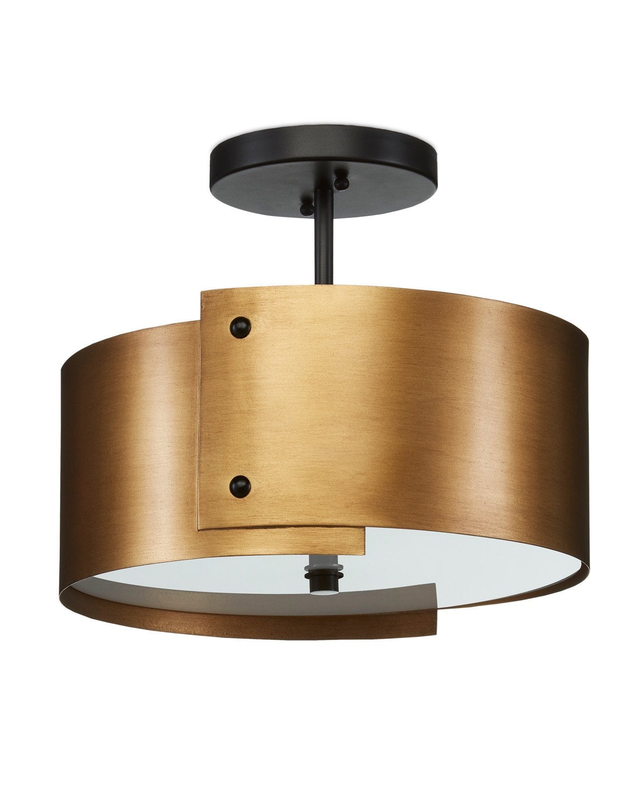 Ritsu Brass Semi-Flush Mount