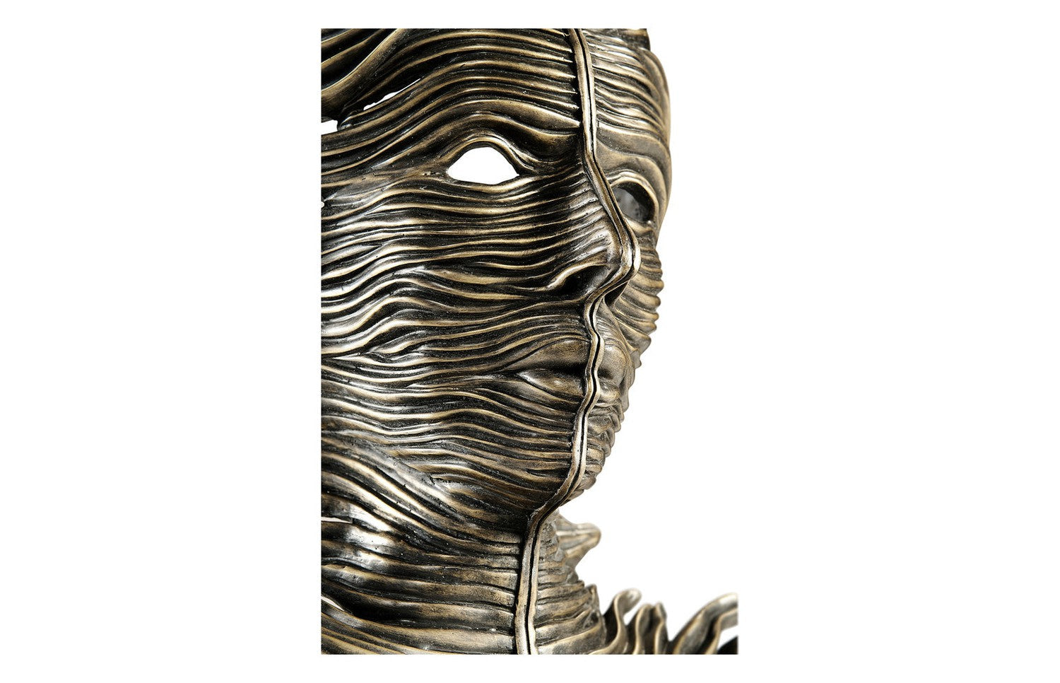Antique Dark Bronze Mask Sculpture-Jonathan Charles-JCHARLES-495840-DBR-Decorative Objects-4-France and Son