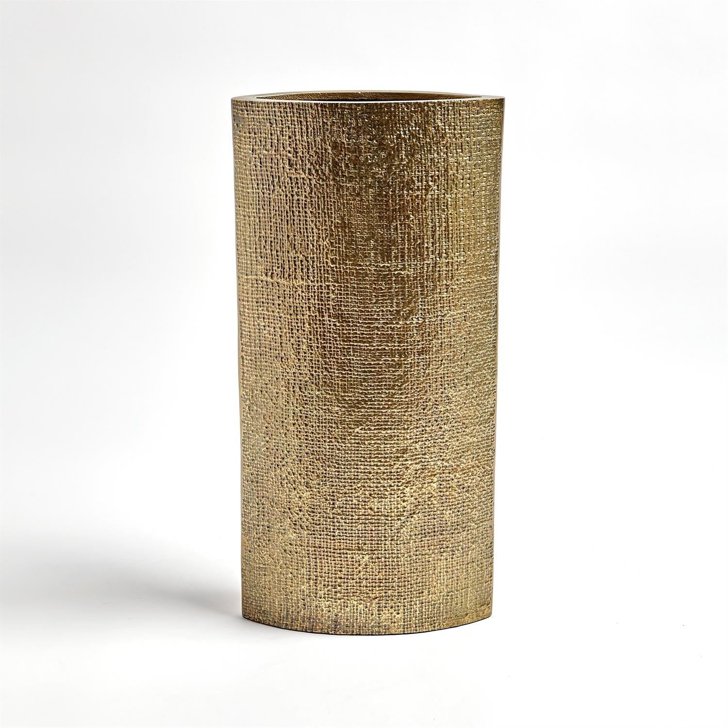 Hemp Etched Collection-Global Views-GVSA-7.91273-VasesVases Large-Brass-2-France and Son