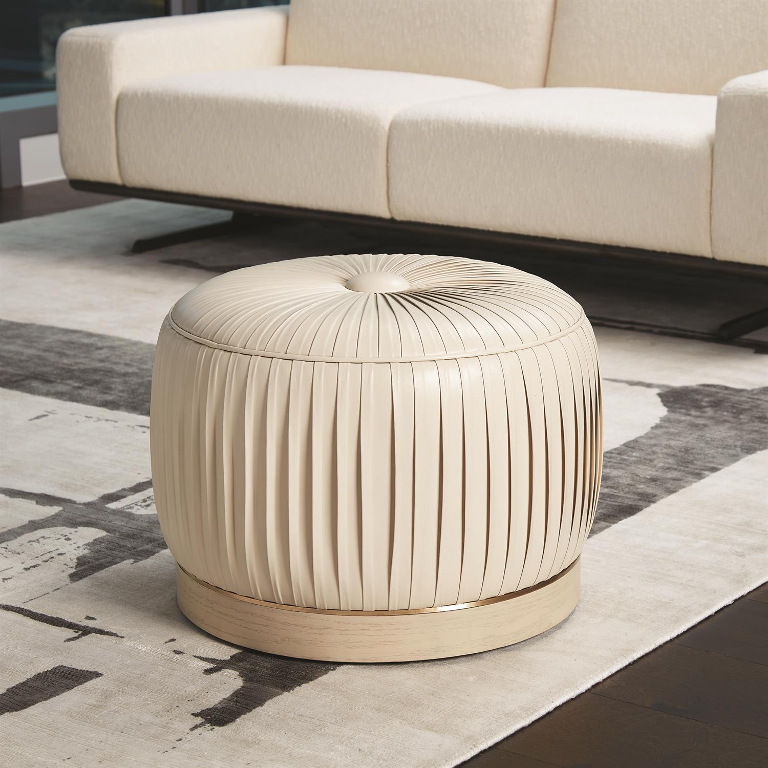 Colette Pouf-Global Views-GVSA-FDS9.90051-Stools & Ottomans-2-France and Son