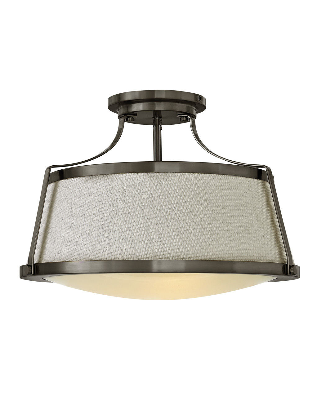 Foyer Charlotte Semi-Flush Mount-Hinkley Lighting-HINKLEY-3522AN-Flush MountsLarge-Antique Nickel-4-France and Son