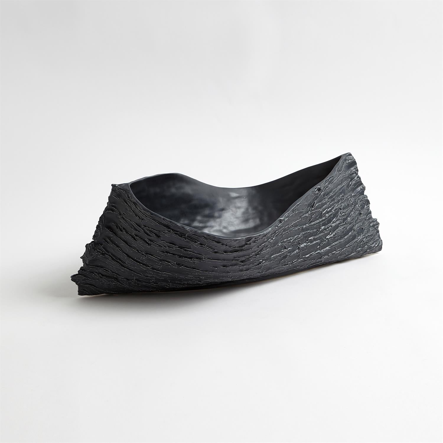 Twisty Japanese Cherry Bowl-Global Views-GVSA-JG7.10009-DecorMatte Black-4-France and Son