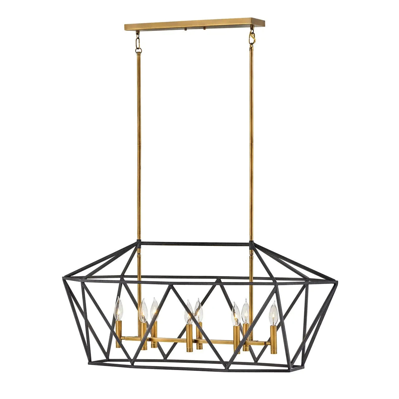 Chandelier Theory - Eight Light Linear-Hinkley Lighting-HINKLEY-3575DZ-Chandeliers-1-France and Son