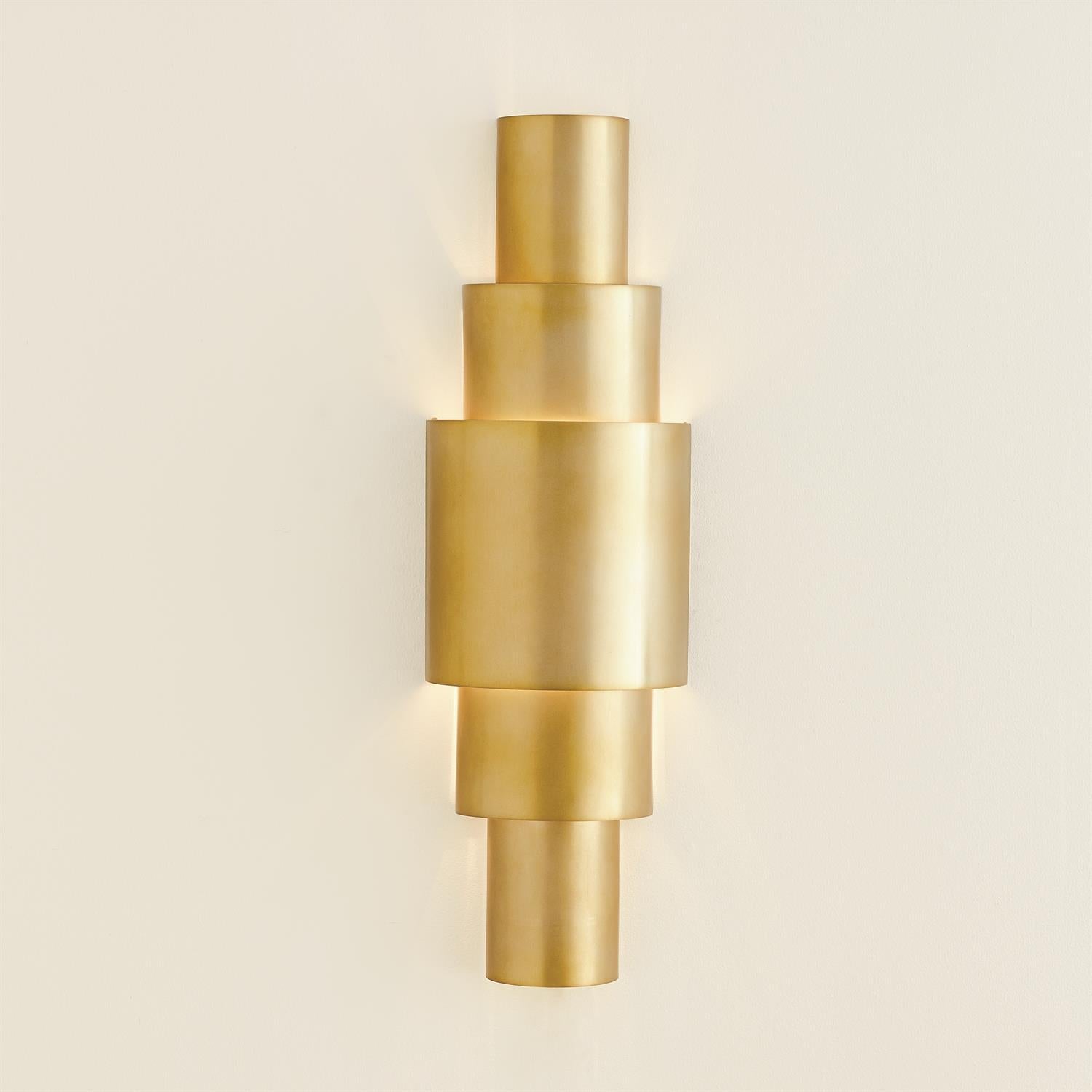 Babylon Sconce-Global Views-GVSA-7.91208-HW-Wall LightingHW-Antique Brass-3-France and Son