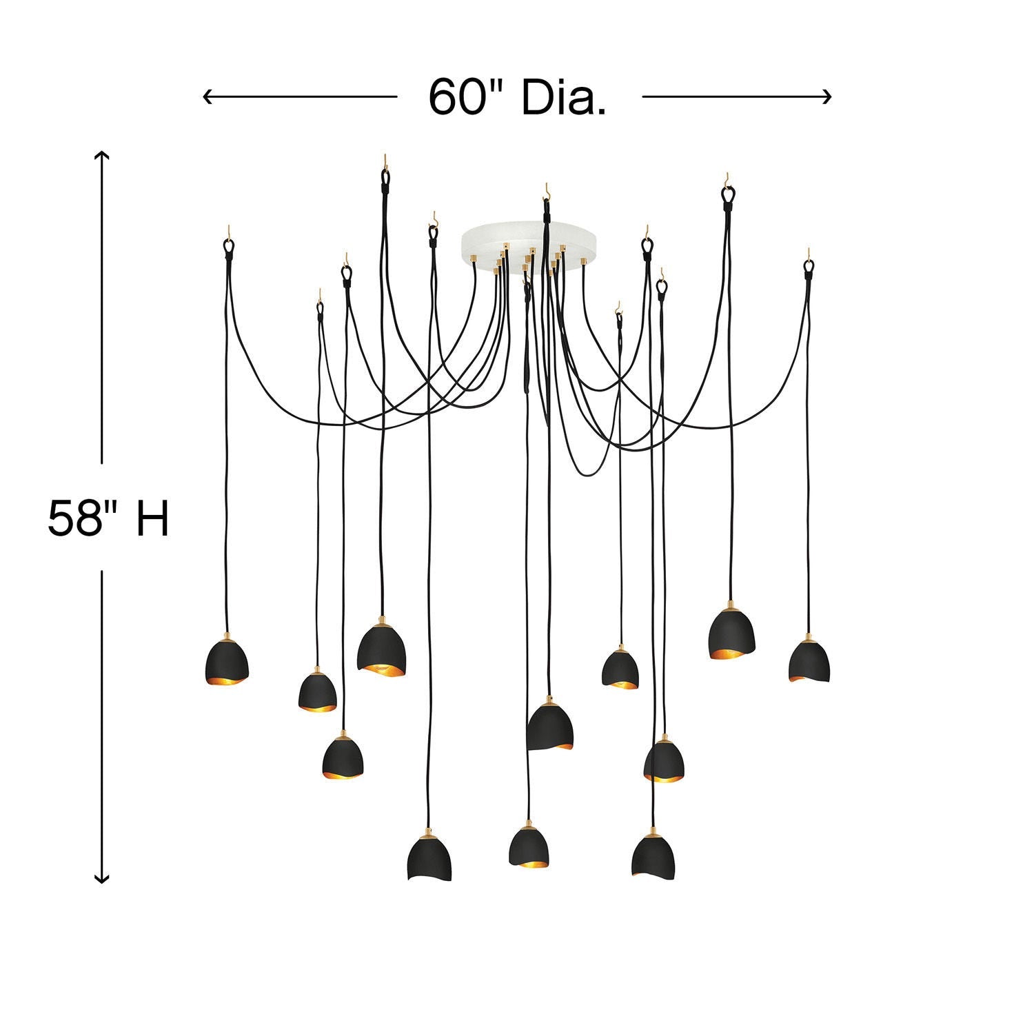 Nula Large Multi Tier-Hinkley Lighting-HINKLEY-35908SHB-ChandeliersShell Black with Gold Leaf accents-3-France and Son