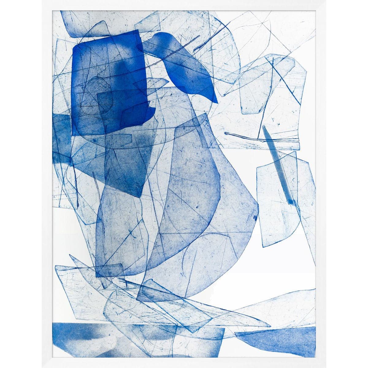 Blue Sea Glass 1-Wendover-WEND-36170-Wall Art-1-France and Son