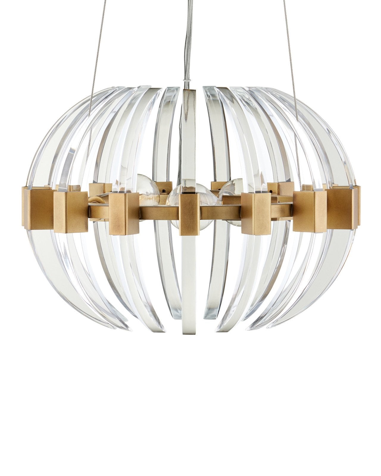 Coquette Small Brass Chandelier