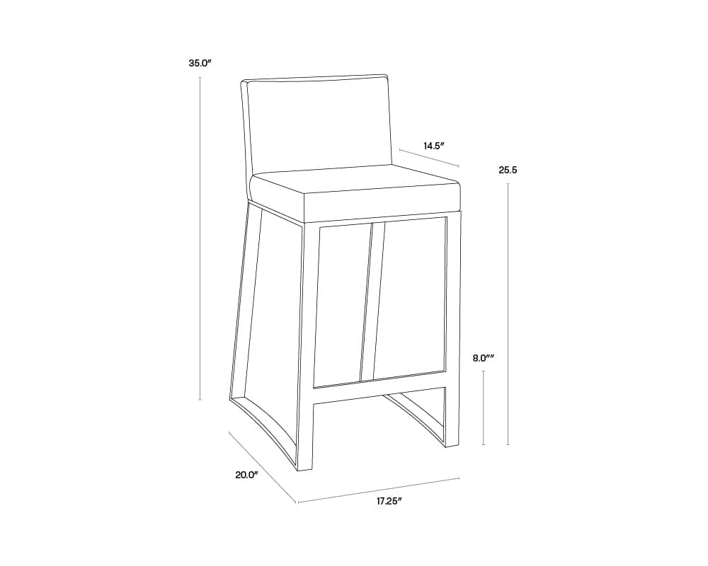 Architect Counter Stool-Sunpan-SUNPAN-36286-Stools & Ottomans-4-France and Son