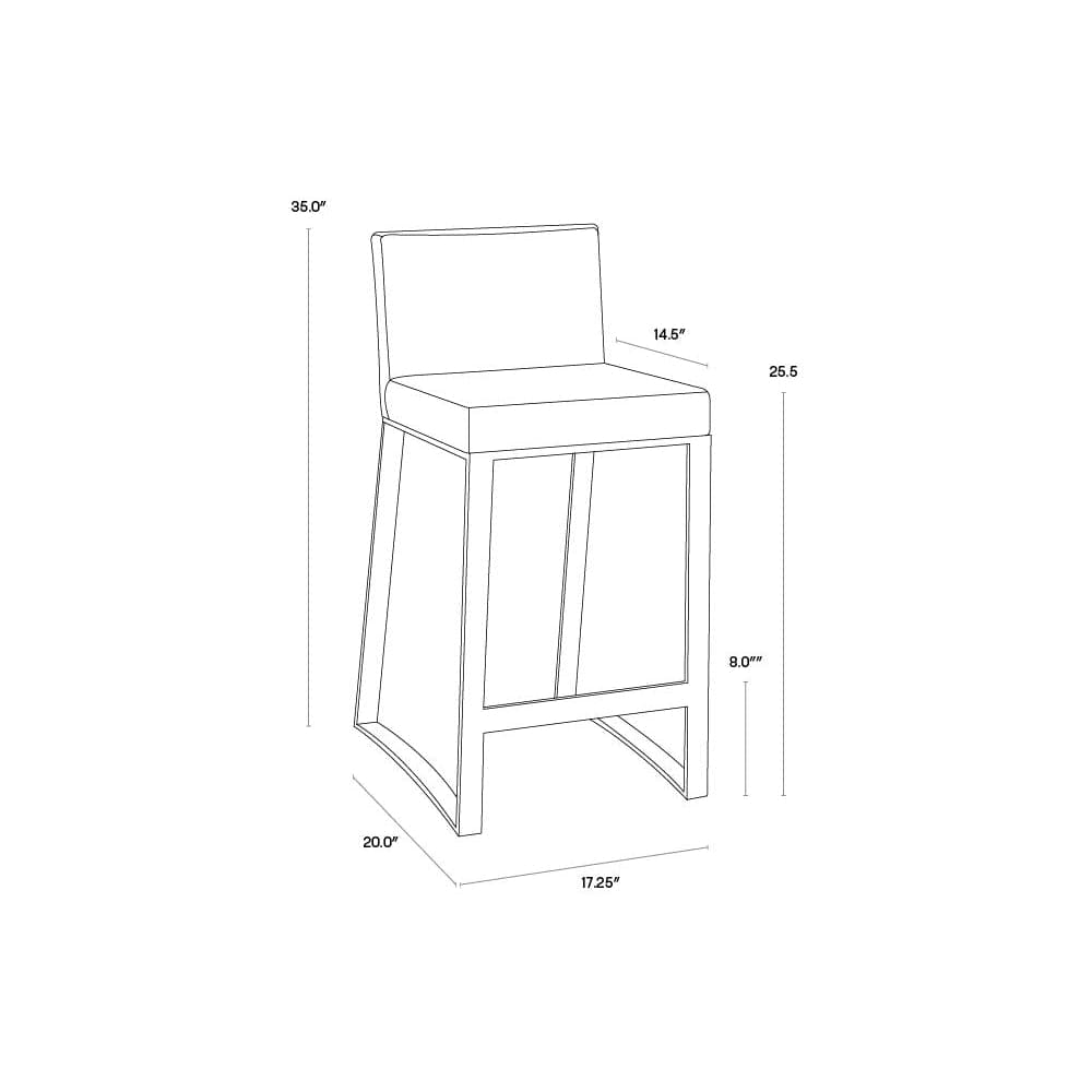 Architect Counter Stool-Sunpan-SUNPAN-36282-Bar StoolsBlack-10-France and Son