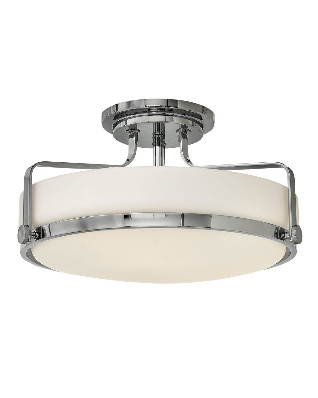 Foyer Harper Large and Small Semi-Flush Mount-Hinkley Lighting-HINKLEY-3643CM-Flush MountsLarge-Chrome-NON-LED-11-France and Son