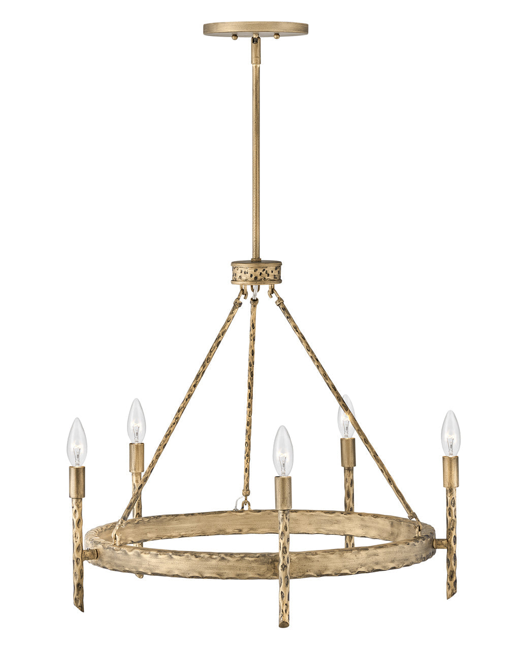 Chandelier Tress - Single Tier-Hinkley Lighting-HINKLEY-3675CPG-ChandeliersGold-Medium-3-France and Son