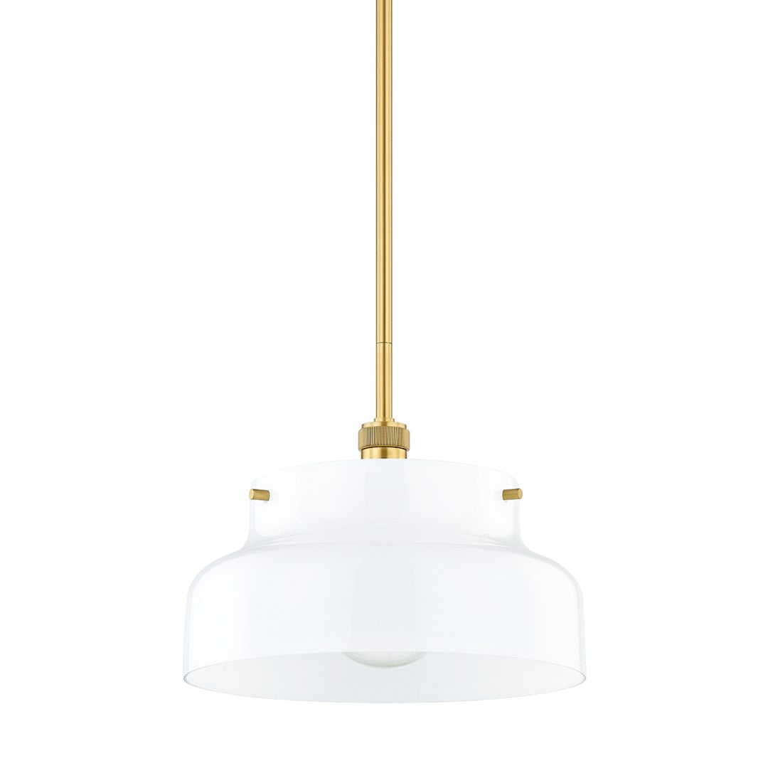 Luella 1 Light Pendant-Mitzi-HVL-H790701L-AGB-PendantsAged Brass-15.00"-1-France and Son