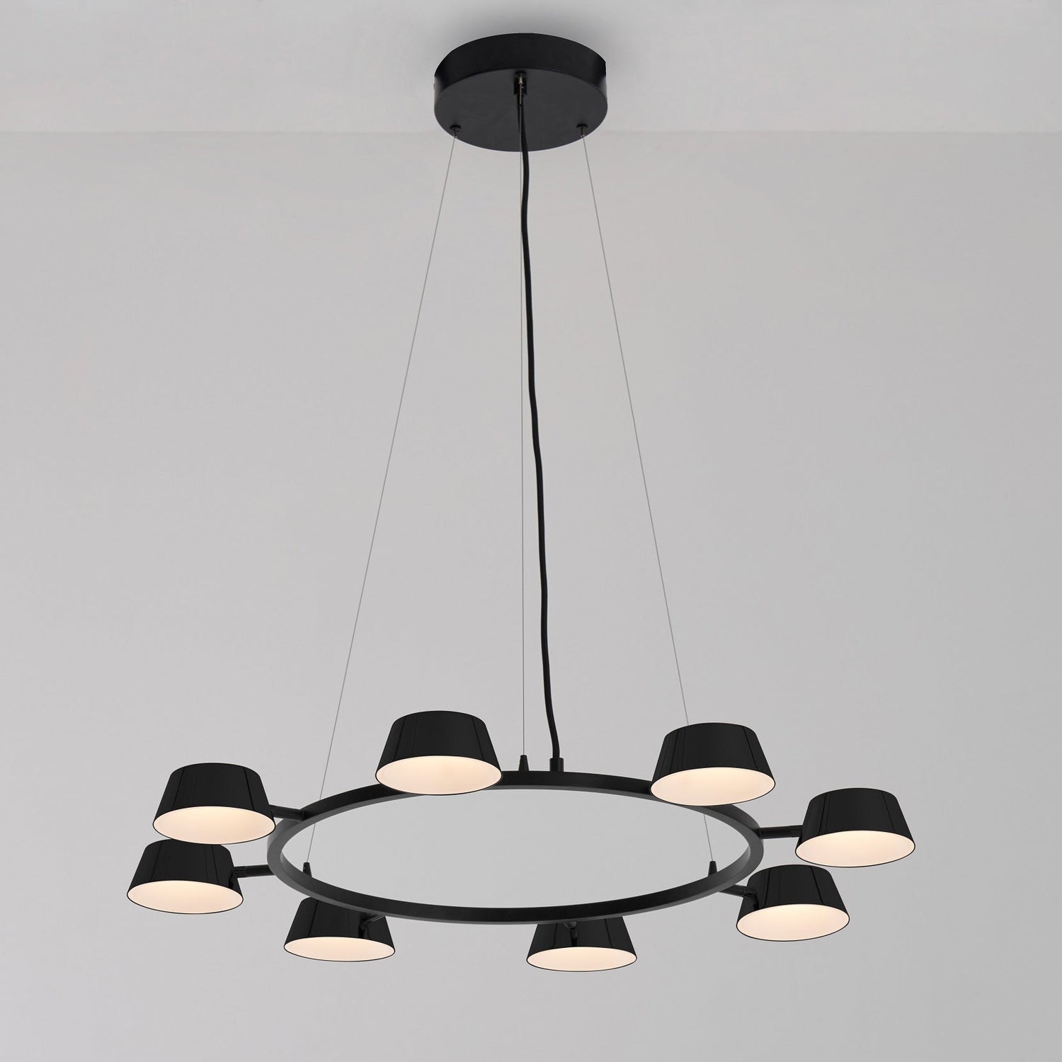 OLO PC8 Pendant Light-Seed Design-SEED-SLD-130PC8-BK-Pendants-1-France and Son