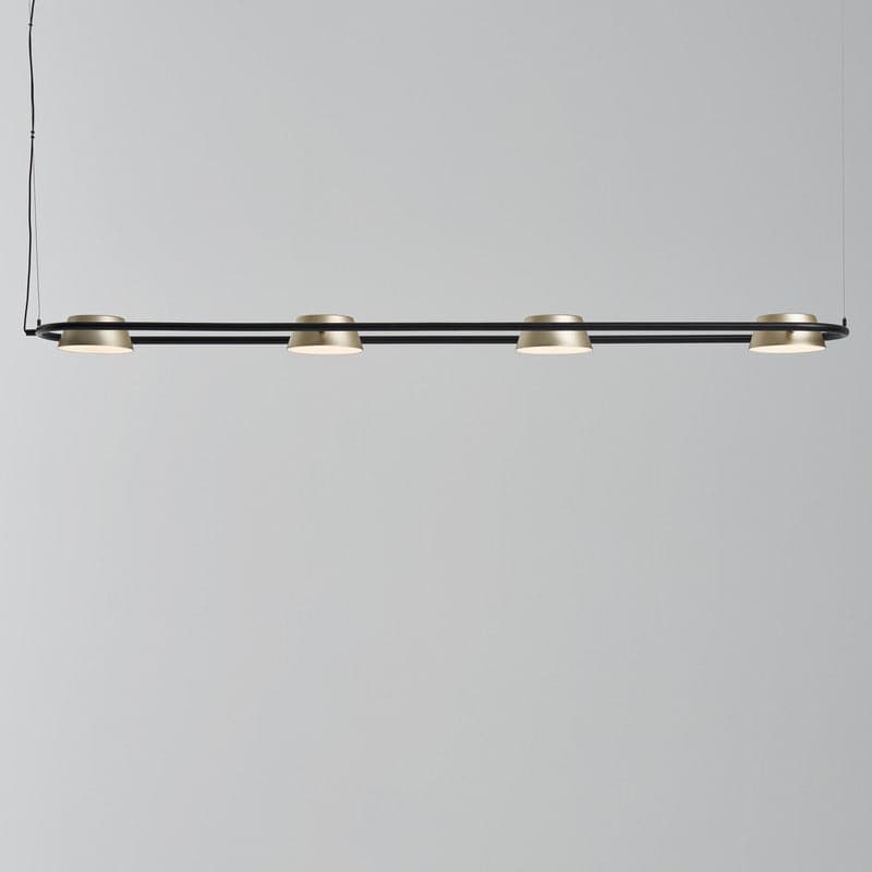 OLO Linear Pendant Light-Seed Design-SEED-SLD-130PL4-GLD-PendantsChampagne Gold-3-France and Son