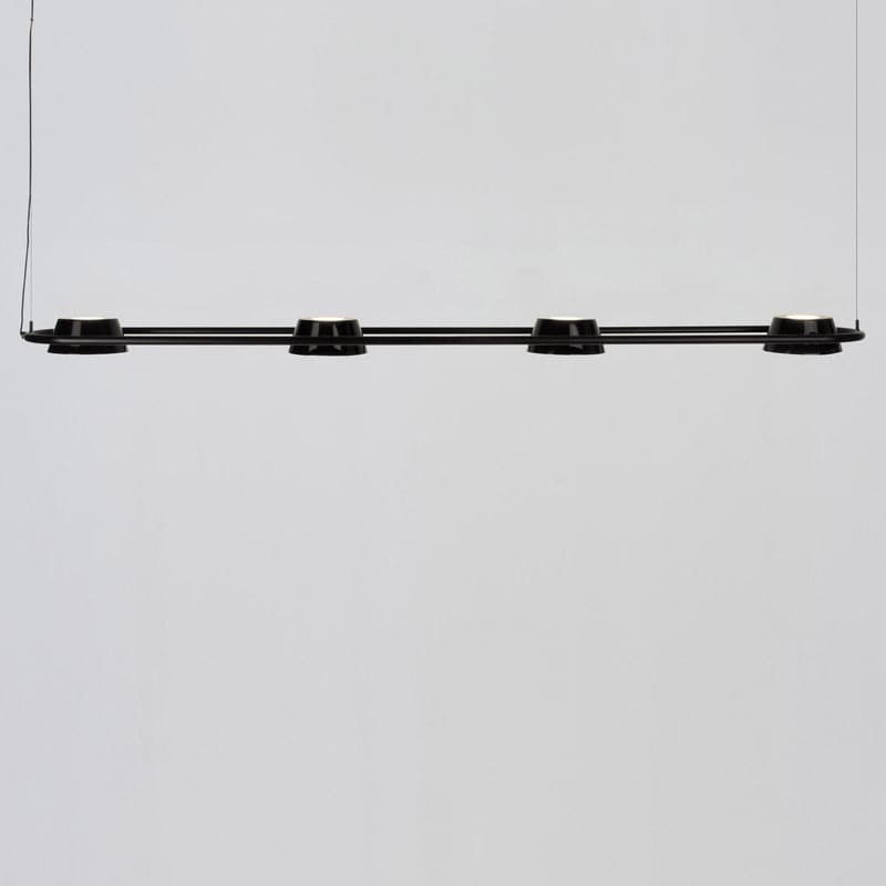 OLO Linear Pendant Light-Seed Design-SEED-SLD-130PL4-BK-PendantsShiny Black-1-France and Son