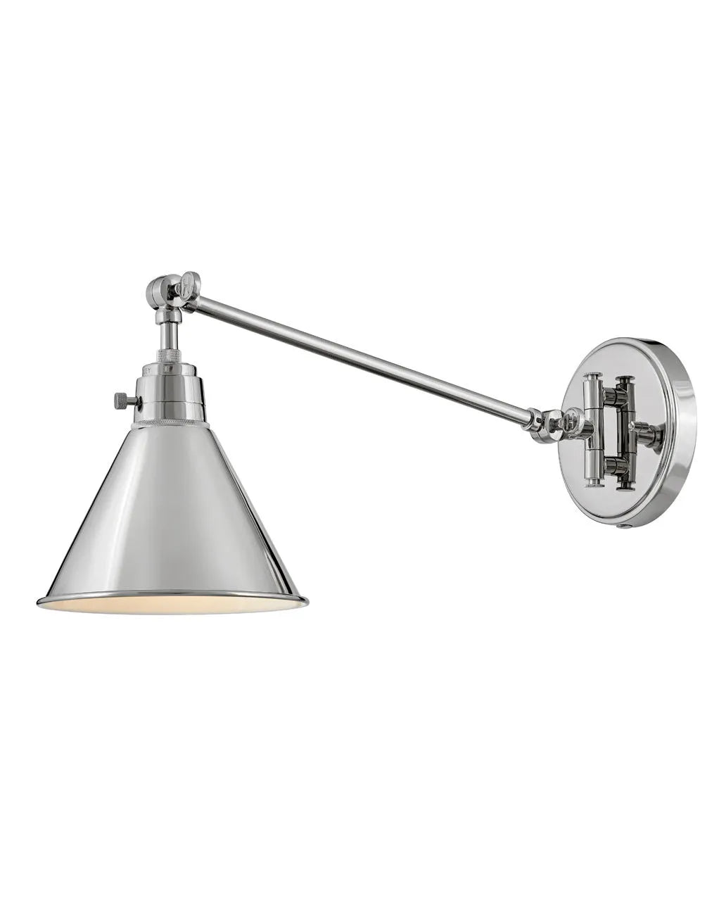 Sconce Arti - Small Single Light Sconce-Hinkley Lighting-HINKLEY-3690PN-Wall LightingPolished Nickel-7-France and Son