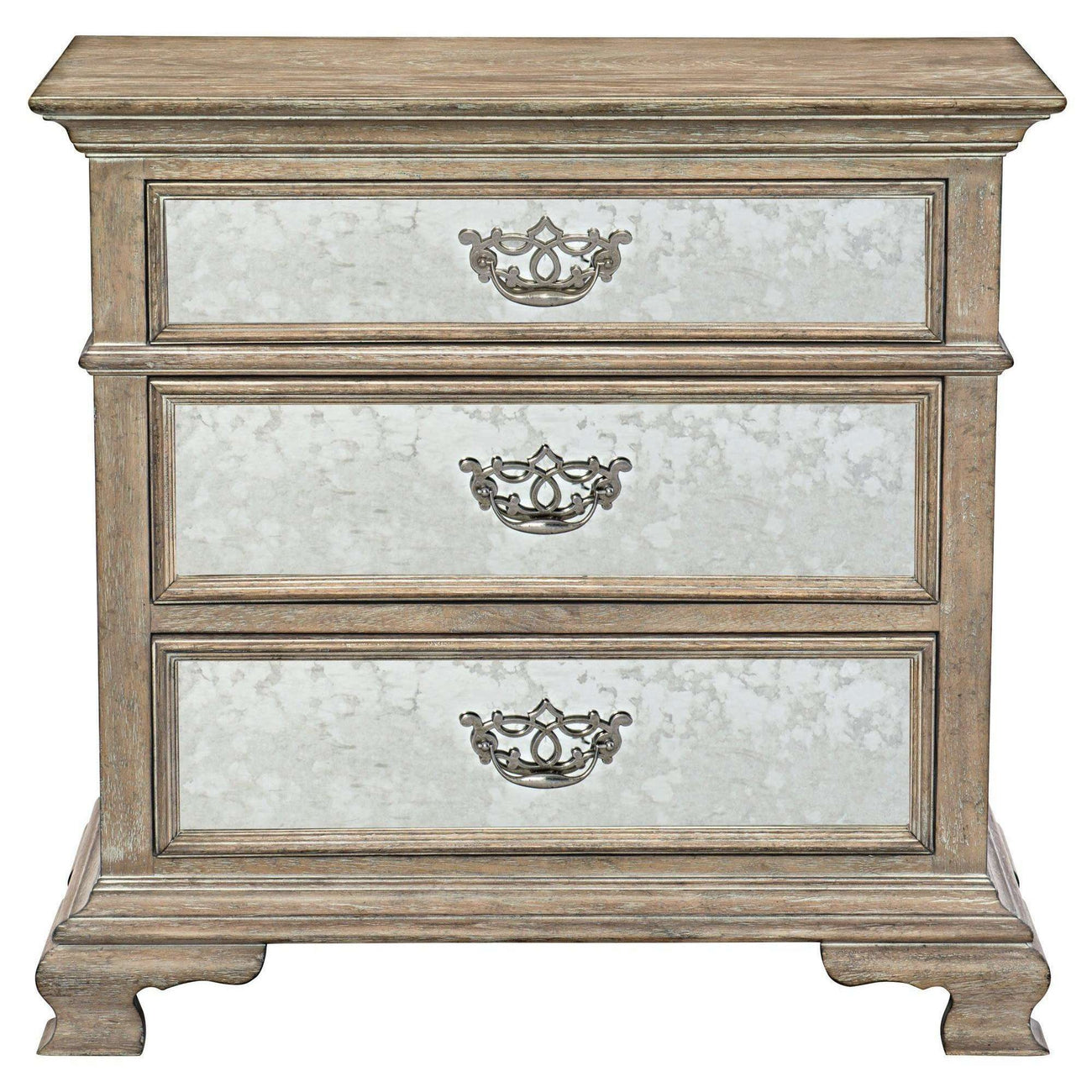 Campania Bachelor's Chest - Antiqued Mirror-Bernhardt-BHDT-370229-Nightstands-1-France and Son