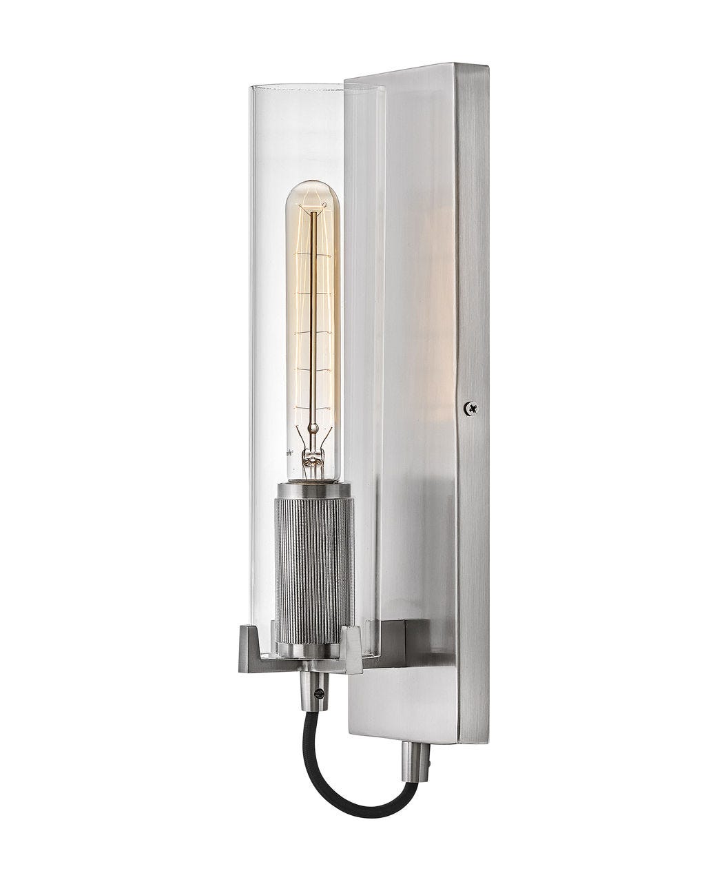 Ryden Single Light Sconce-Hinkley Lighting-HINKLEY-37850BN-Wall SconcesNickel-3-France and Son