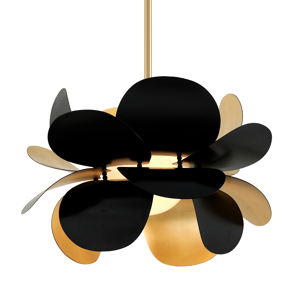 Ginger 1 Light Pendant-Corbett Lighting-CORBETT-308-42-PendantsSmall-Black-6-France and Son