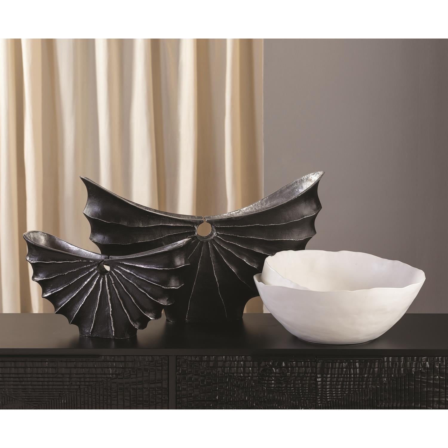 Spiral Bowl - Matte White-Global Views-GVSA-7.10371-Bowls-2-France and Son