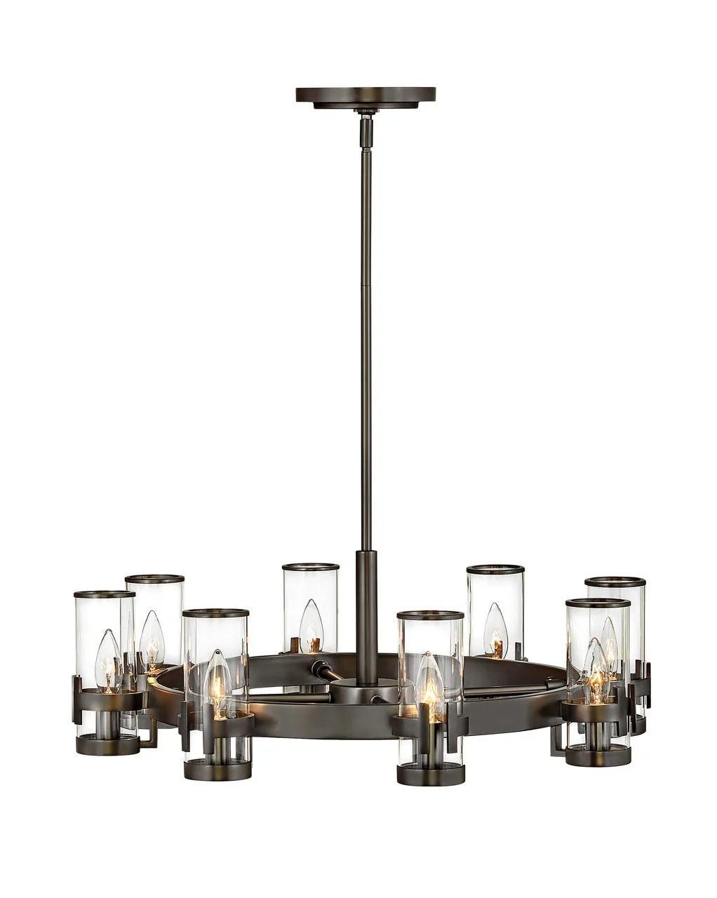 Chandelier Reeve Medium Single Tier-Hinkley Lighting-HINKLEY-38106BX-ChandeliersBlack Oxide-2-France and Son