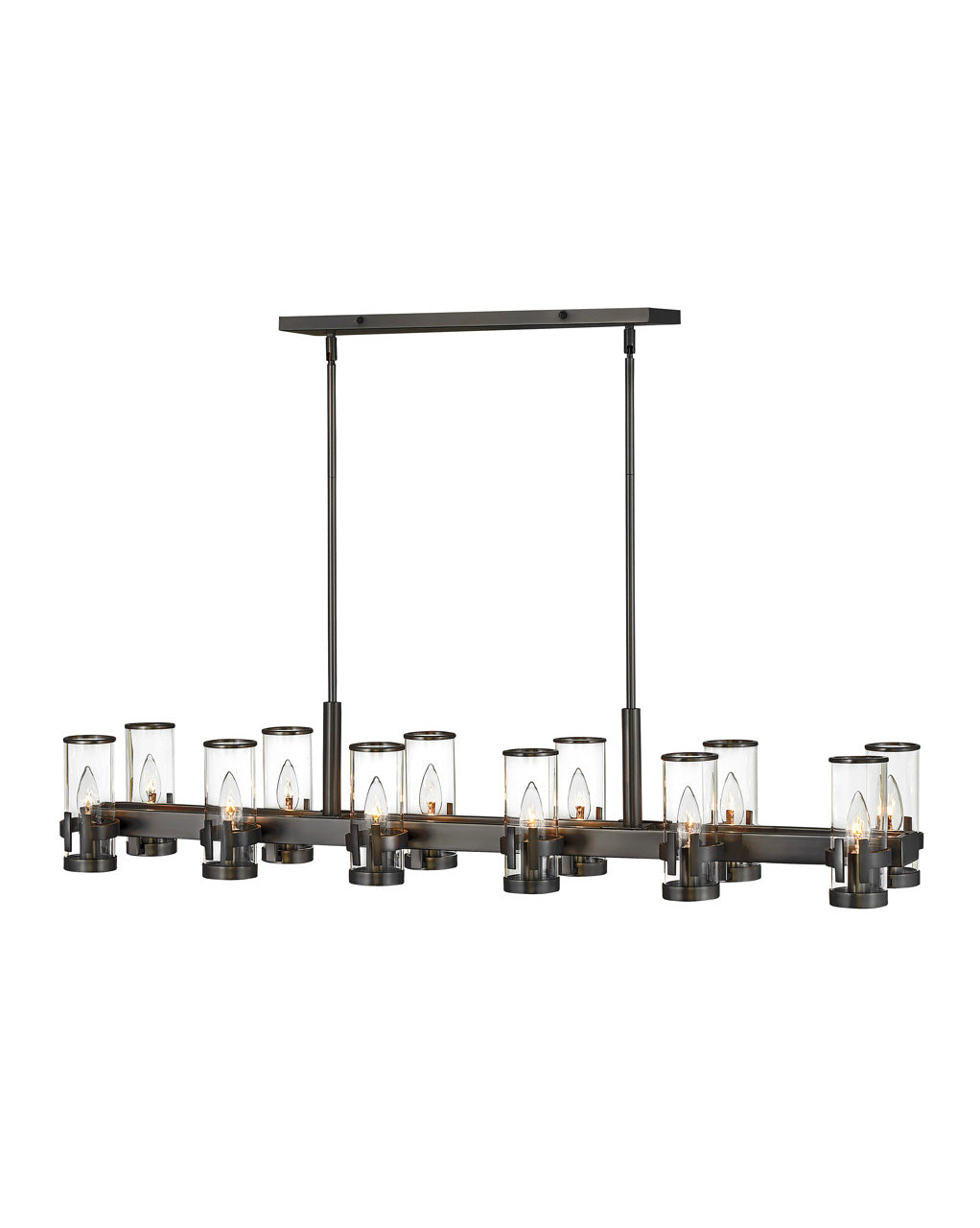 Reeve Twelve Light Linear-Hinkley Lighting-HINKLEY-38108BX-ChandeliersBlack Oxide-2-France and Son