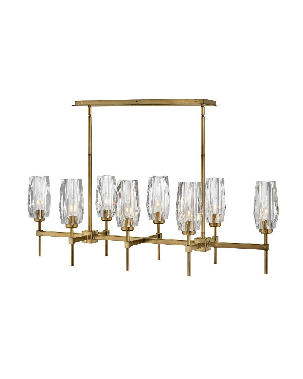 Ana Eight Light Linear-Hinkley Lighting-HINKLEY-38256HB-ChandeliersHeritage Brass-3-France and Son